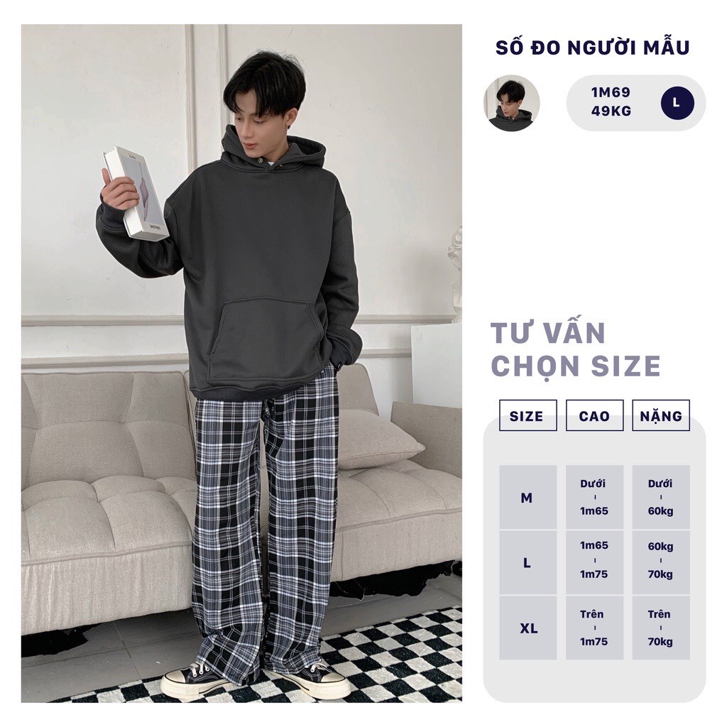 Áo Hoodie Nam Nữ Unisex LEILA Chất Nỉ Bông Form Basic Phong Cách Hàn Quốc chất dày | BigBuy360 - bigbuy360.vn