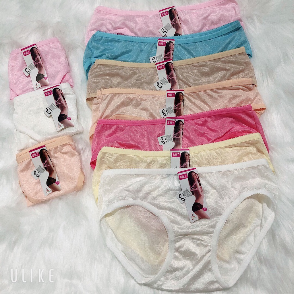 Bộ 10 Quần Lót Nữ Cute Thun Lạnh – Gấm Họa Tiết Hoa, Mềm Mại, Thông Hơi, Co Giãn Tốt
