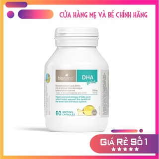 Viên bổ sung dầu cá dha cho bé của úc bio island dha kids 60 viên