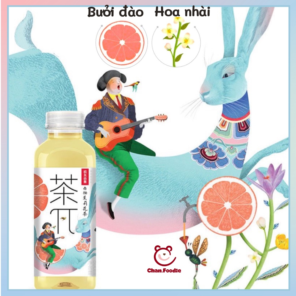 Trà trái cây Nongfu Spring - Trà hoa quả Nông Phu Sơn Tuyền giải nhiệt thanh mát - Dạng chai 500ml