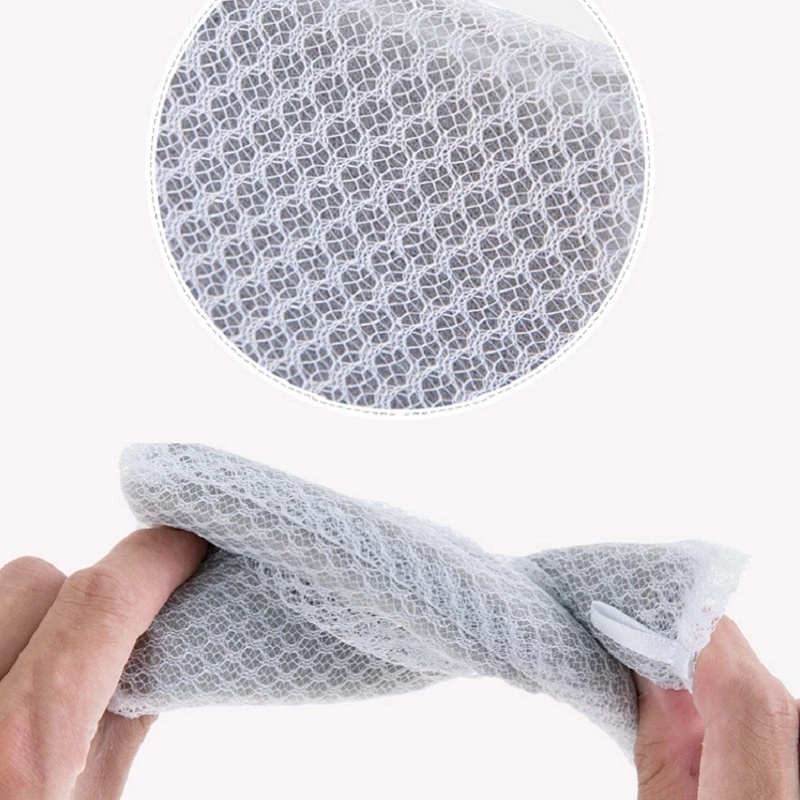 Set 5 Miếng Xốp Rửa Chén Hai Mặt Kèm Lưới Đa Năng Tiện Dụng Cho Nhà Bếp