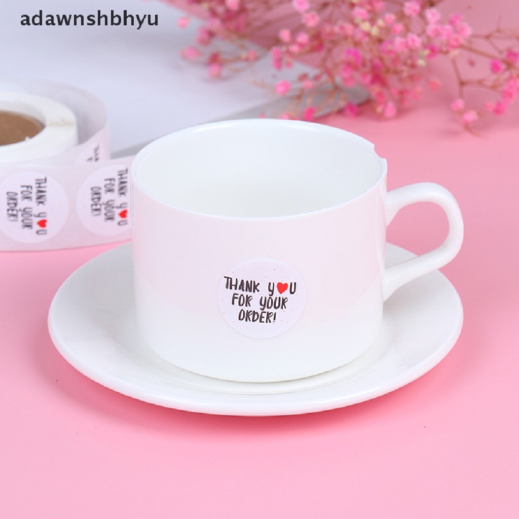 Set 500 Miếng Dán Tròn thank you for your order Trang Trí Đa Ứng Dụng