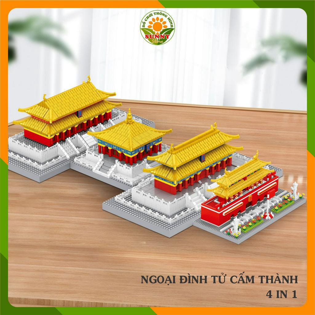 Mô hình lắp ghép 3D Công trình kiến trúc 4 mô hình  Ngoại điện Tử Cấm Thành - Bắc Kinh - 5000+pcs - Sunny