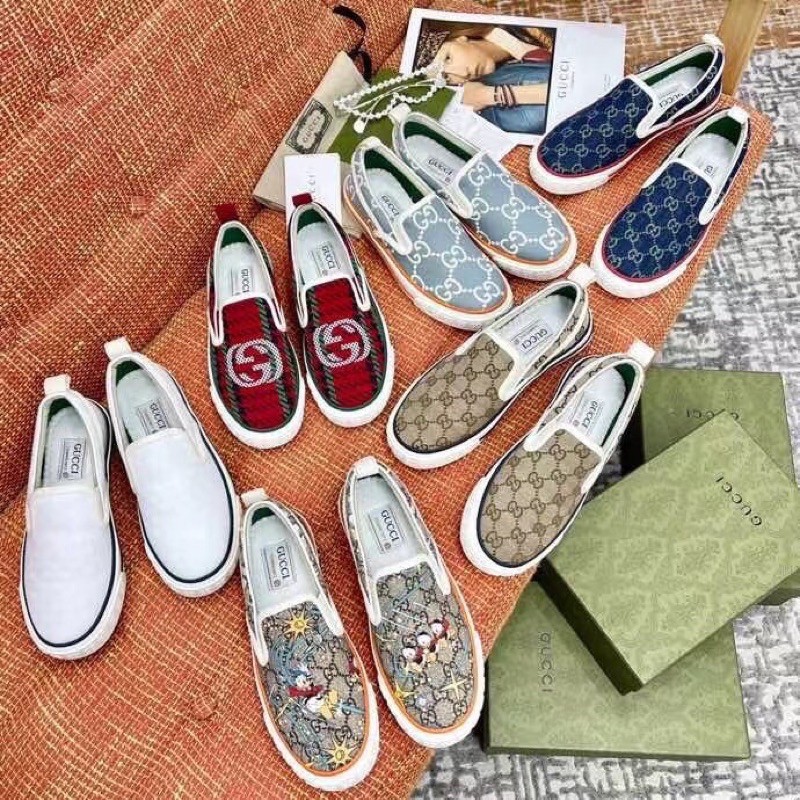 Giày lười nam Gucci GG 2021 cao cấp phong cách cổ điển cá tính