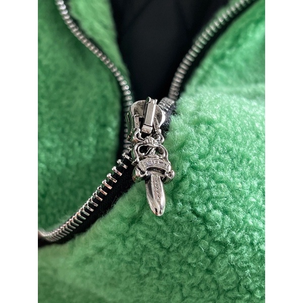 Áo khoác lông cừu cho nam thương hiệu Chrome Heart cao cấp màu xanh thời trang