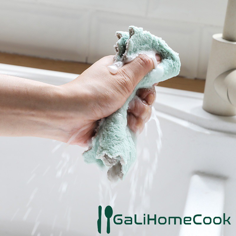 Khăn lau bếp đa năng gia dụng mẫu mới 2 mặt siêu thấm hút mềm mịn | BigBuy360 - bigbuy360.vn