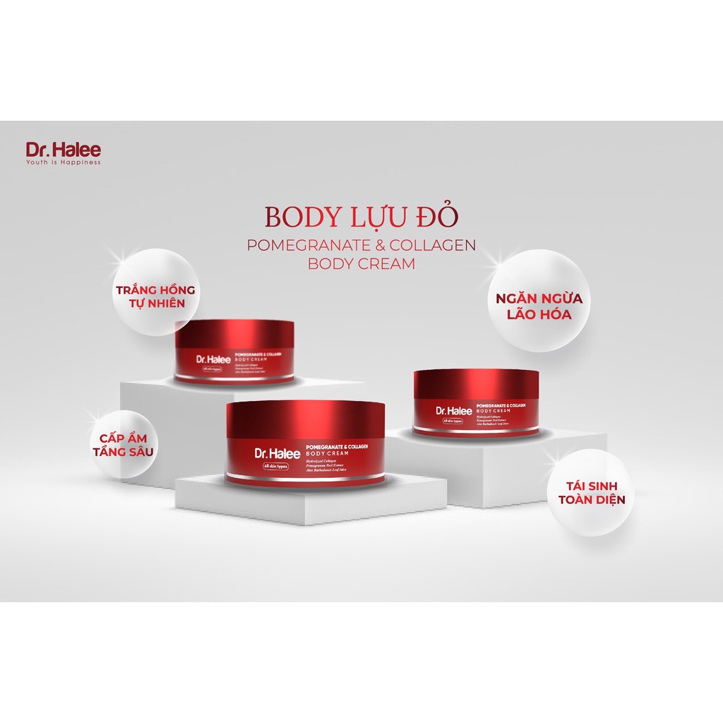 Kem Body Dr.Halee Trắng Da Dưỡng Ẩm - 140g