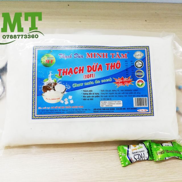 Thạch dừa ép khô Minh Tâm date mới nhất