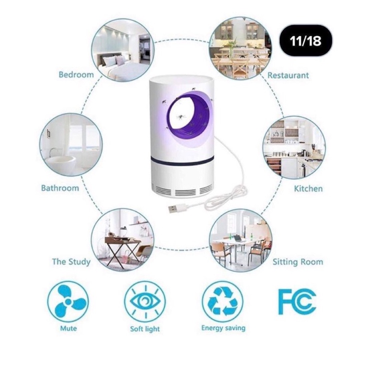 Máy bắt muỗi diệt muỗi côn trùng Nhật nội địa