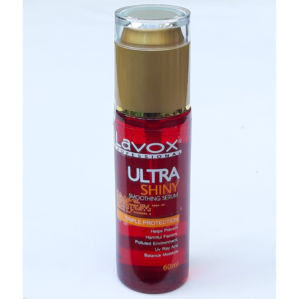 Serum tóc huyết thanh Lavox Ultra Shiny 60ml phục hồi dưỡng bóng tóc hư tổn