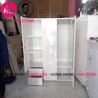 Tủ quần áo 3 cánh + "gương soi " # 100% $ miễn phí vận chuyển bảo hành 2 năm tại nhà
