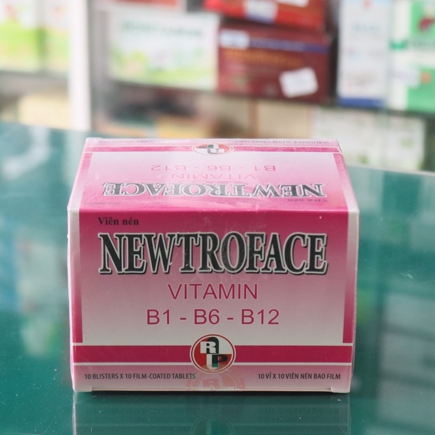 Newtroface Vitamin B1-B6-B12 – Hỗ trợ giảm triệu chứng thiếu máu , tăng sức đề kháng (100 viên)