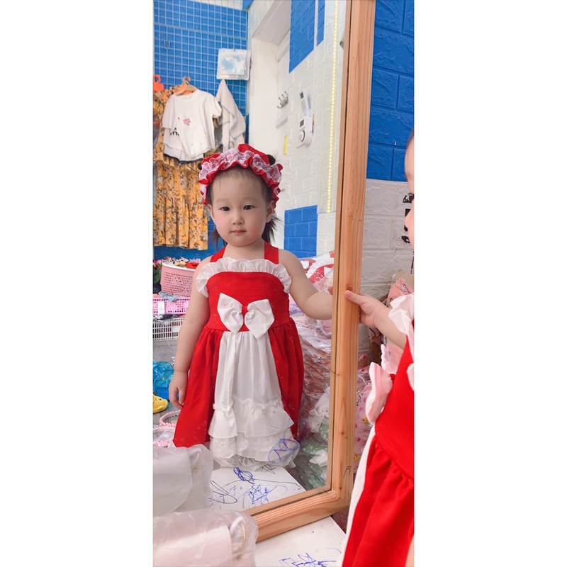 Đầm công chúa cho bé 🍒[𝐅𝐑𝐄𝐄𝐒𝐇𝐈𝐏 + 𝐓𝐀̣̆𝐍𝐆 𝐓𝐔𝐑𝐁𝐀𝐍]🍒 NHƯ Ý HOUSE'S - lolita đỏ