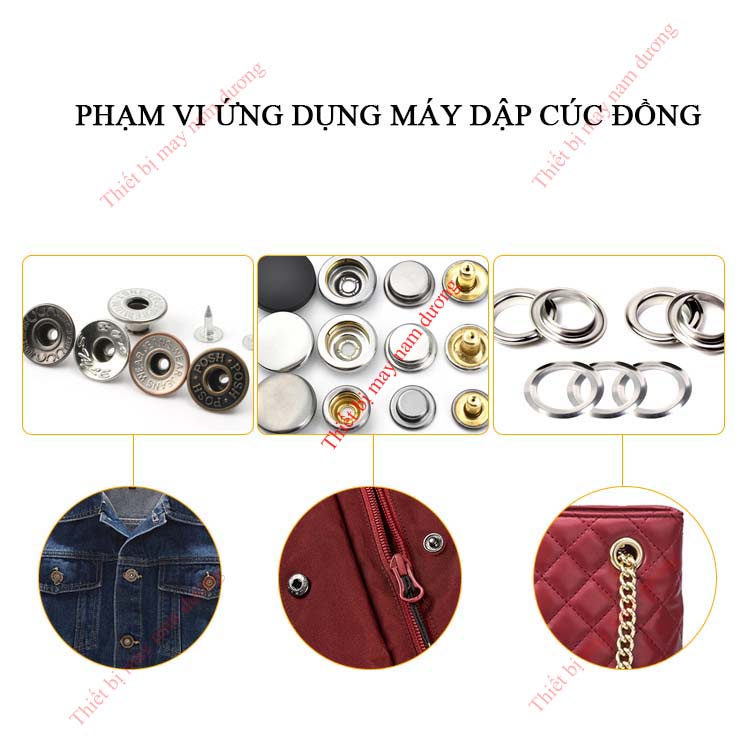 Máy dập nút đồng &gt;  đóng nút mắt cáo &gt;  nút nhựa áo mưa  đột lỗ [ Máy_may ]