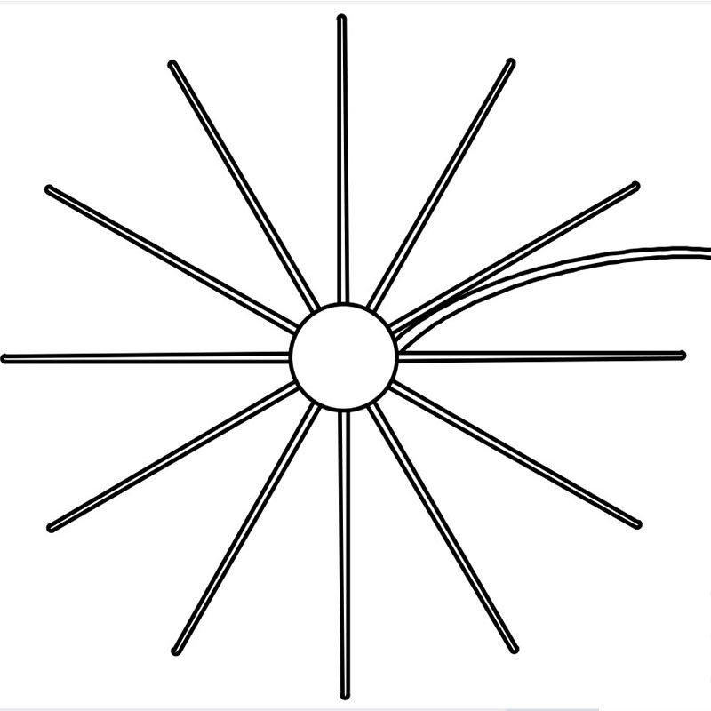 Đèn LED RGB DC 5V chống thấm nước hình pháo hoa độc đáo