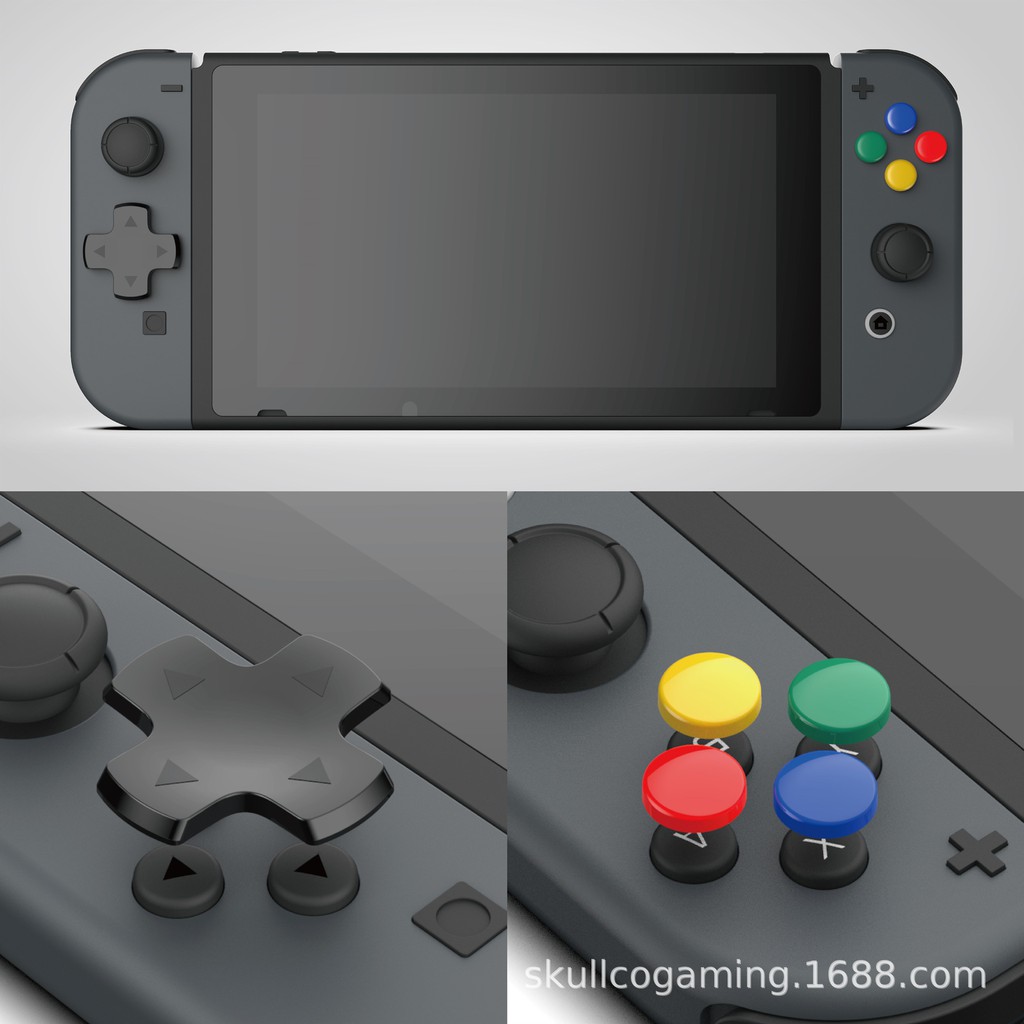 Bộ Nút Skull &amp; Co. D-Pad Button Cap cho tay cầm Joy-Con – Nintendo Switch