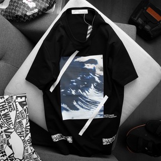 Áo Thun Cotton Co Dãn Unisex Off White