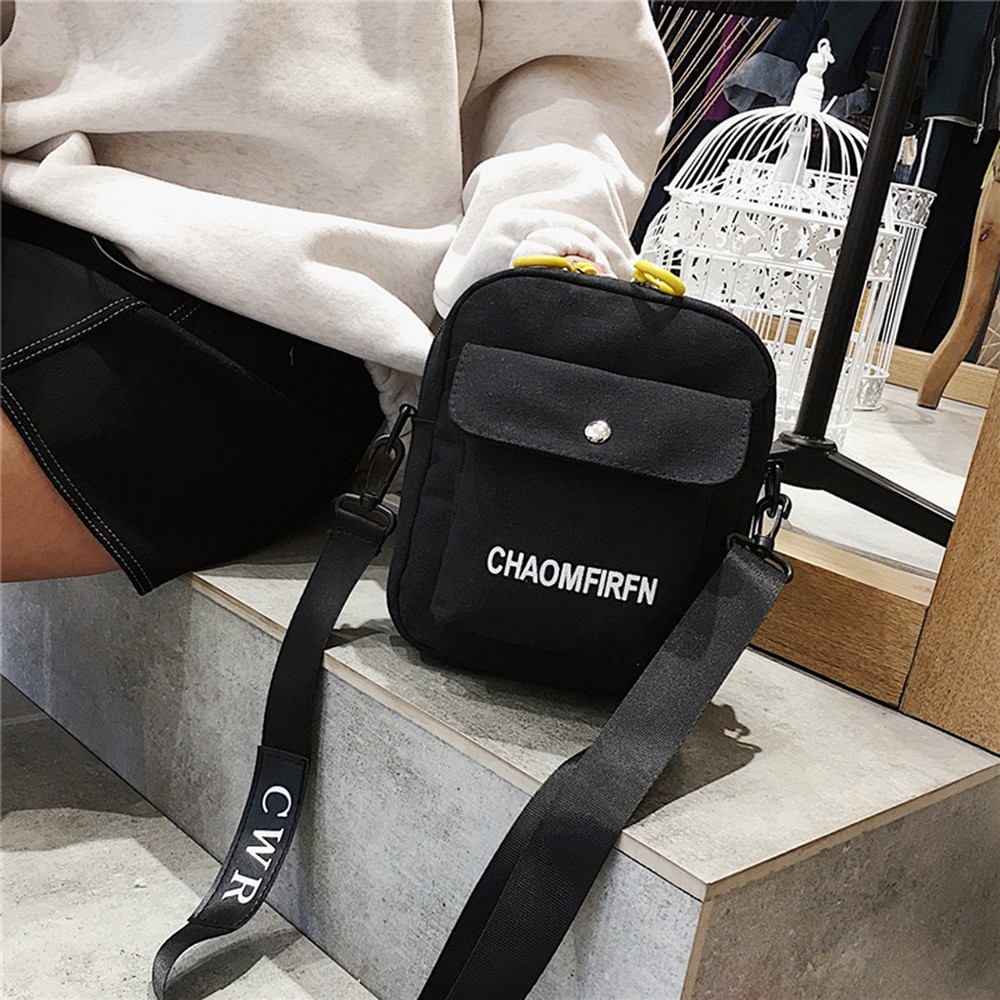 EXPEN Outdoor Single Shoulder Bag Fashion Messenger Bag Crossbody bag Women Satchel Purse Bucket Bag Tote Bag Canvas Korean Handbag/Multicolor