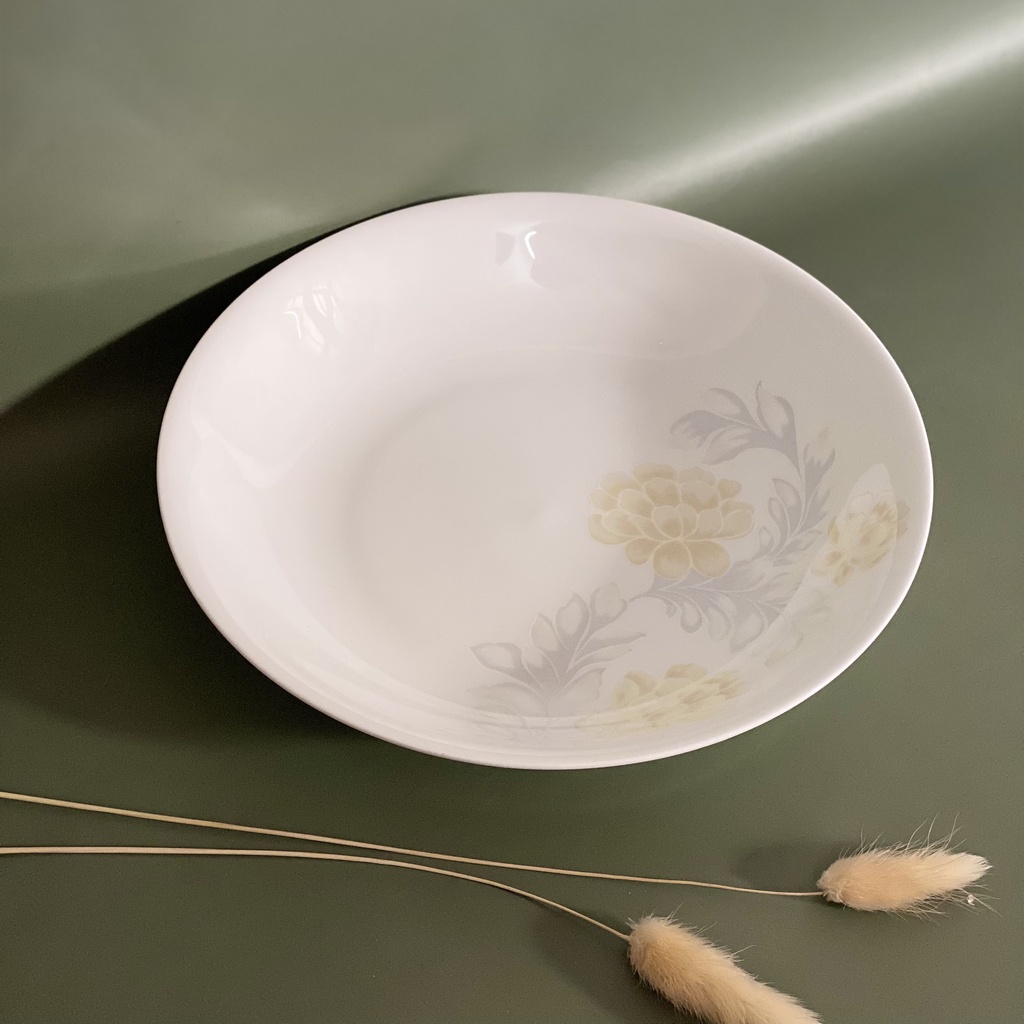 Đĩa Sâu Lòng Sứ Xương Hoa Cao Cấp - Sứ Minh Châu