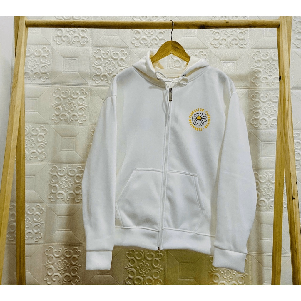 Áo khoác nữ Hoodie form rộng Khóa Dây Kéo Chất Liệu Thun NỈ Ngoại bông mềm TP [NewUnisex]