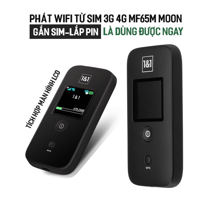 Bộ Phat Wifi Sim 3g 4g Zte Mf65 Moon 1 1 Tich Hợp Man Hinh Lcd Tốc độ Cao Shopee Việt Nam
