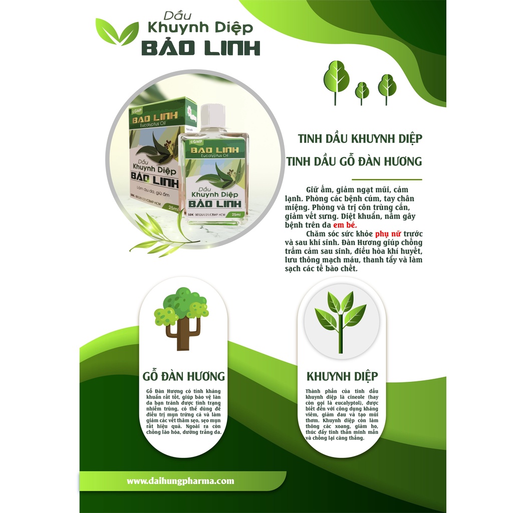 Dầu Khuynh Diệp Bảo Linh 25ml