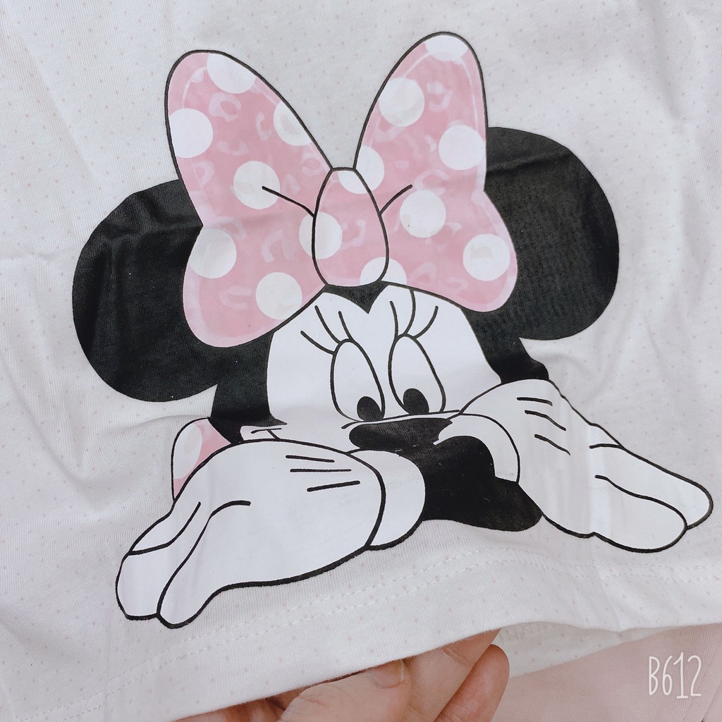 Bộ mickey quần lửng bé gái size  15-33kg chất cotton thấm hút mồ hôi hàng có sẵn, ảnh thật, kèm video