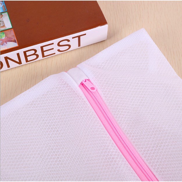 Túi Lưới Giặt Quần Áo, Đồ Lót cho máy giặt lồng đứng, lồng ngang, có khóa kéo_𝐏𝟒𝟐