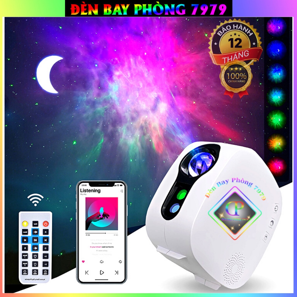 Đèn Thiên Hà Ngân Hà V2 Kết Nối Bluetooth 7 Màu Dùng Cho Phòng Karaoke Phòng Bay Phòng Ngủ. Đèn Led Trang Trí