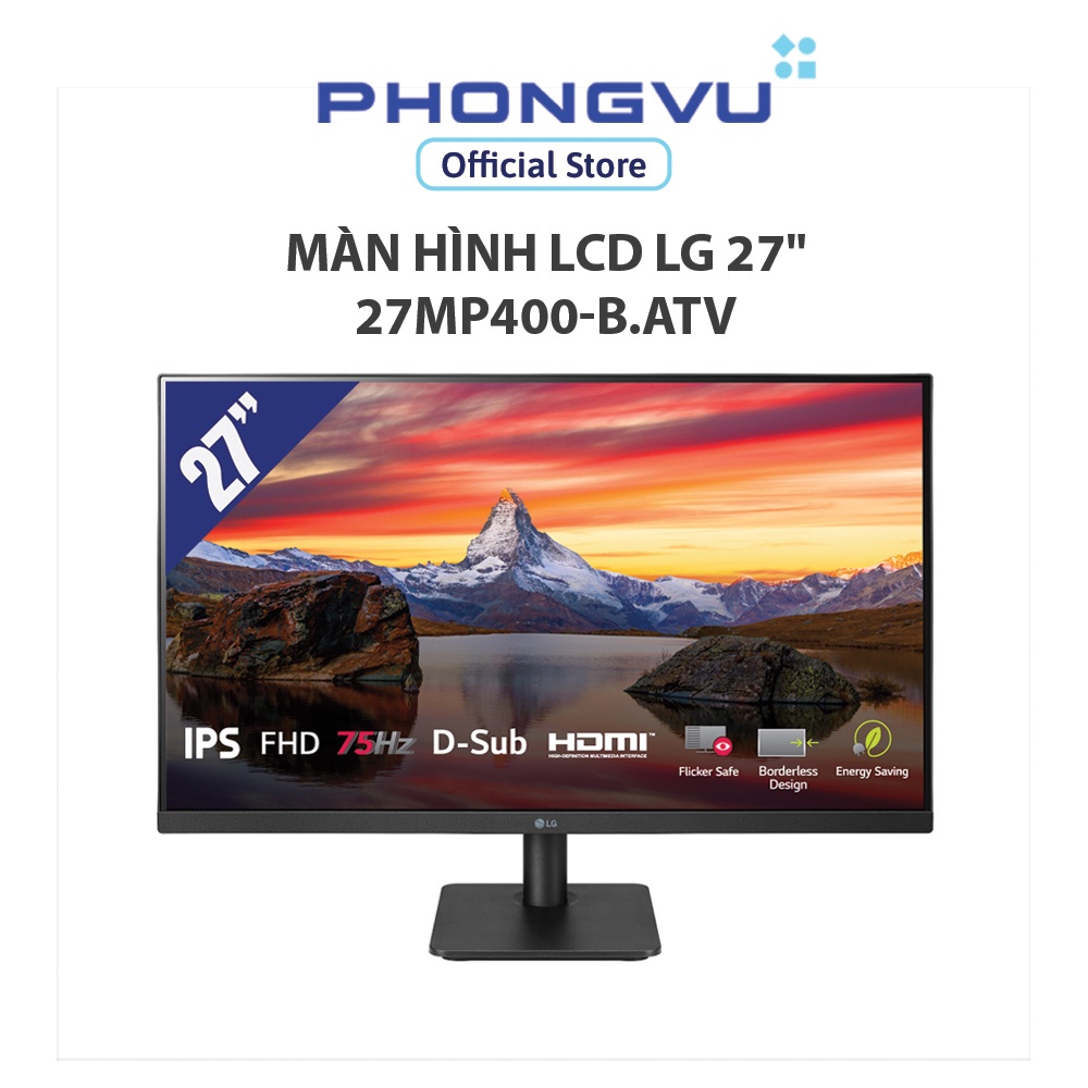 Màn hình LCD LG 27&quot; 27MP400-B.ATV - Bảo hành 24 tháng