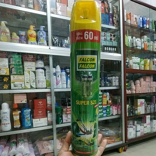 BÌNH XỊT MUỖI HIỆU QUẢ FALCON HƯƠNG CHANH 660ML, TẶNG THÊM DUNG TÍCH