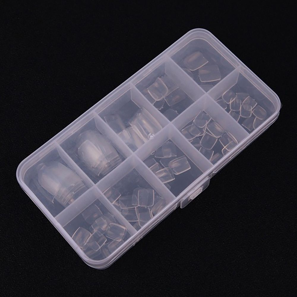 [Hàng mới về] Set 100 móng chân giả trong suốt làm đẹp dành cho nữ