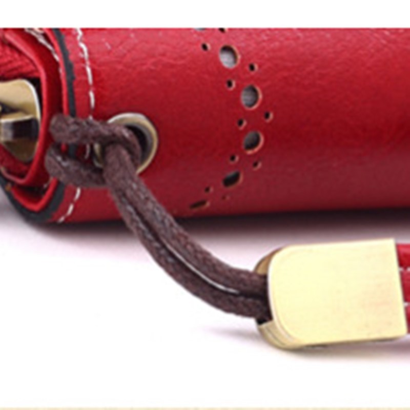 Ví PIERRE LOUES dáng dài khóa kéo cỡ lớn có dây đeo dành cho nữ