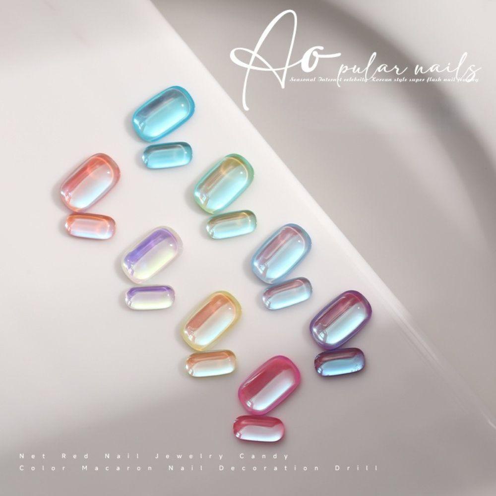 Đá Viên Vuông 3D Trang Trí Móng Tay Nghệ Thuật DIY