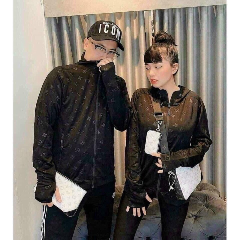 ÁO CHỐNG NẮNG LV 🦋 ÁO HOODIE NAM NỮ ĐEN 🦋 | BigBuy360 - bigbuy360.vn
