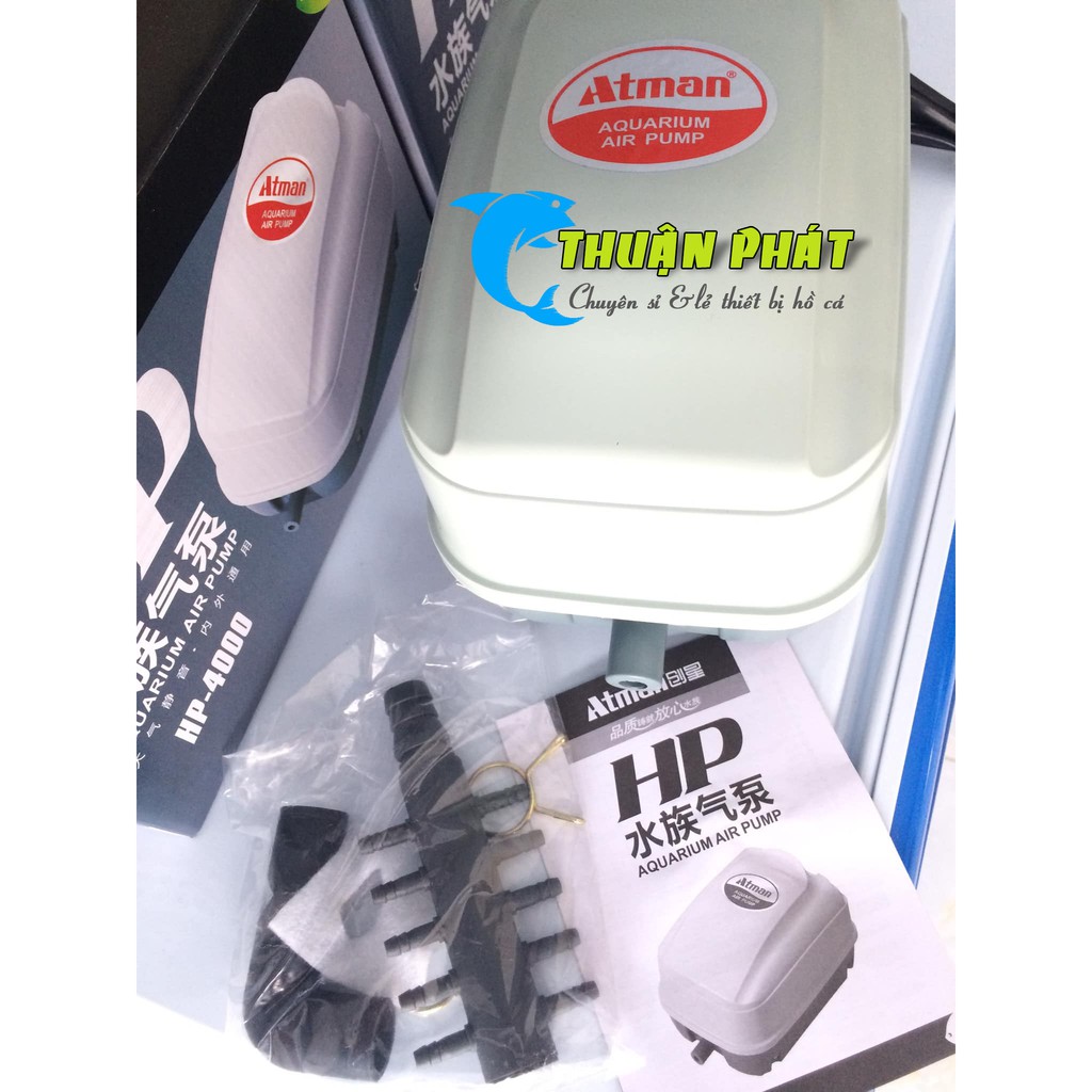 Máy sủi khí Atman HP4000 Máy Sục Khí Oxy Hồ Cá Cảnh HP-4000 chính hãng