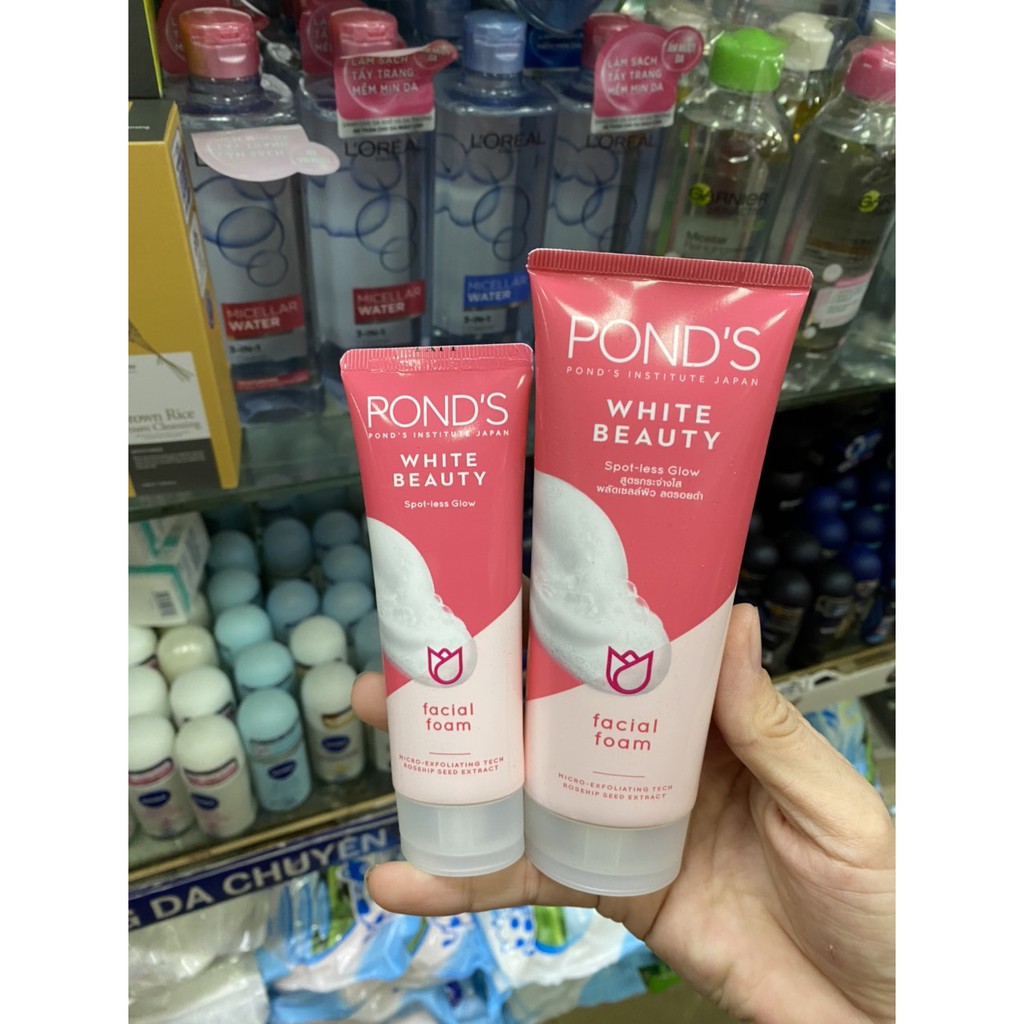 Sữa Rửa Mặt Trắng Hồng Ponds White Beauty 50gr
