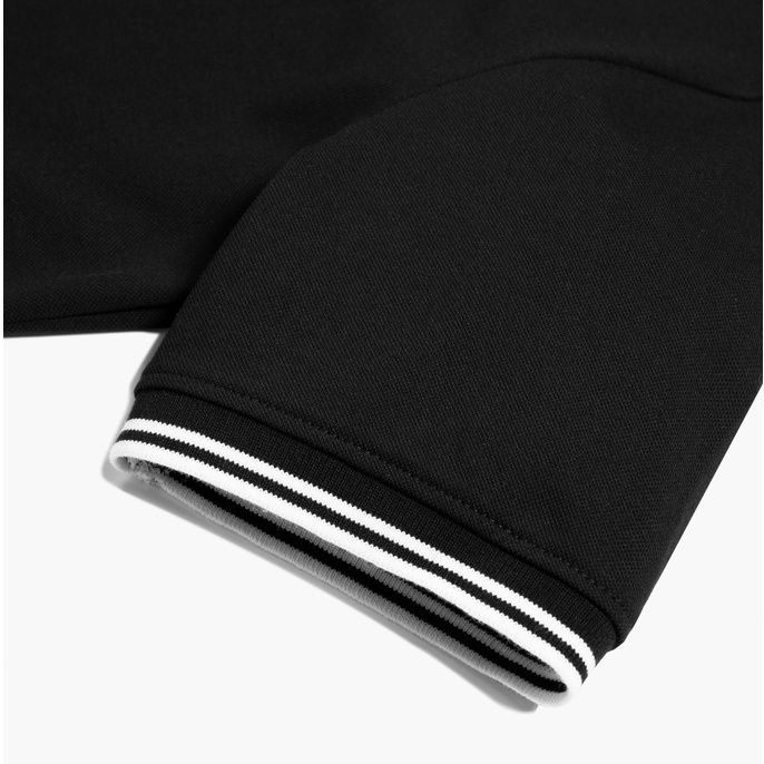 [Mã LTP50 giảm 50000 đơn 150000] OWL BRAND® Striped Polo - Áo thun có cổ màu đen - OWL170621 | BigBuy360 - bigbuy360.vn