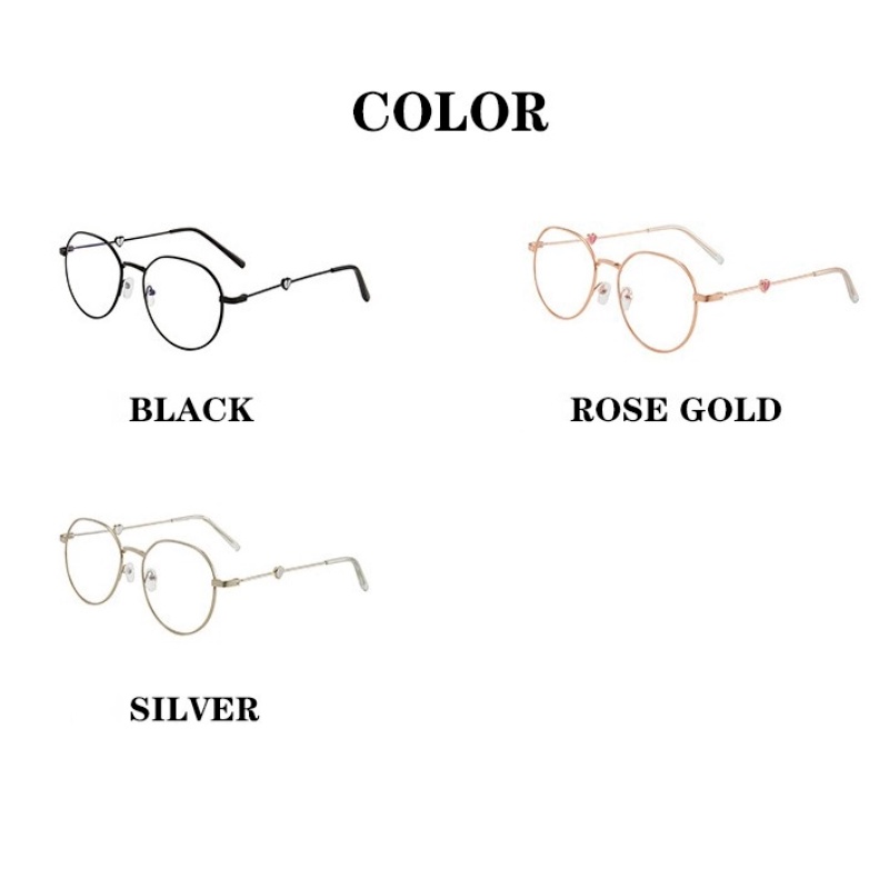 Mắt kính gọng tròn chống ánh sáng xanh thời trang cho nam nữ