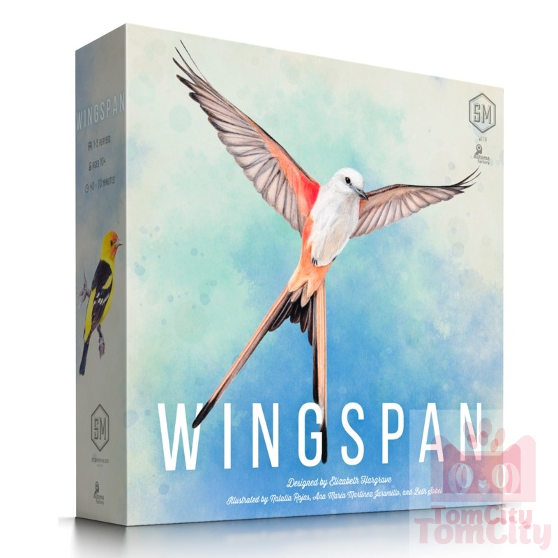 Trò chơi Wingspan - Sải Cánh TomcityVN tiếng Anh 1-5 người chơi (Nguyên seal)