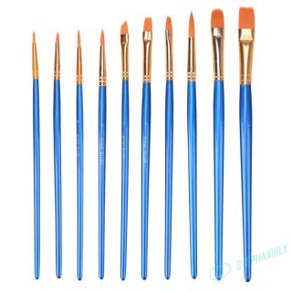 Bộ 10 Cọ Vẽ Màu Nước Cao Cấp