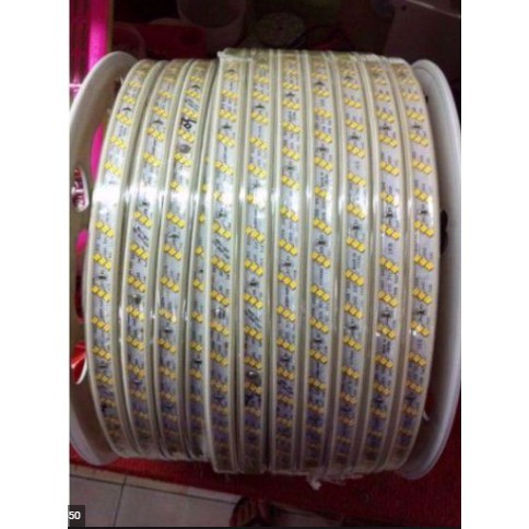 Combo Đèn LED dây đôi 2835 & 5730  - 2/3 Hàng - Siêu sáng =>> 10 m Tặng 01  Nguồn LED