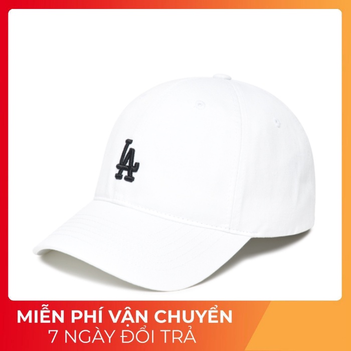 Nón MLB Trắng Logo LA Basic Form Mềm - Hàng Backdoor dư xịn bao check