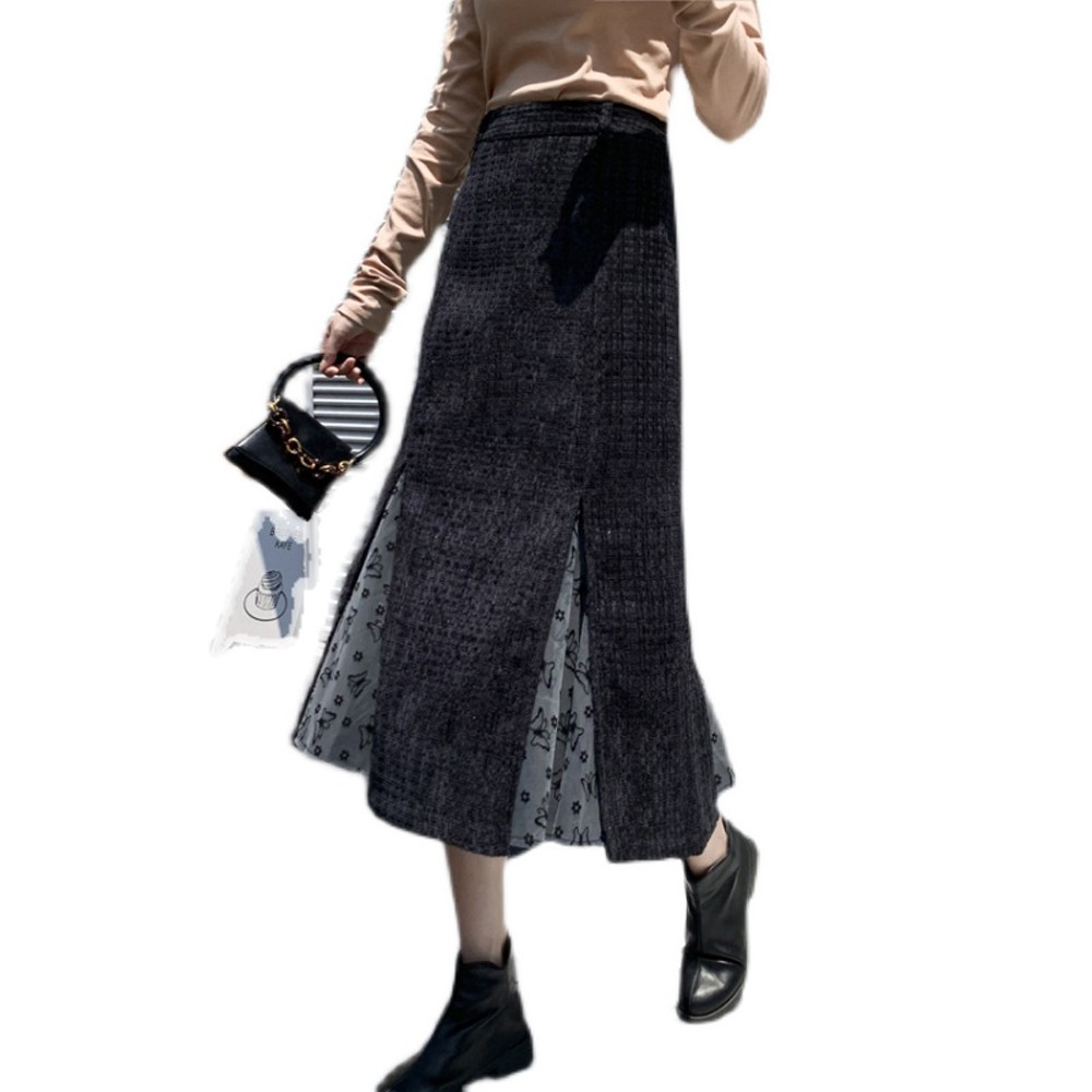 Váy Chữ A Dáng Dài Cạp Cao Thiết Kế Mới Độc Đáo