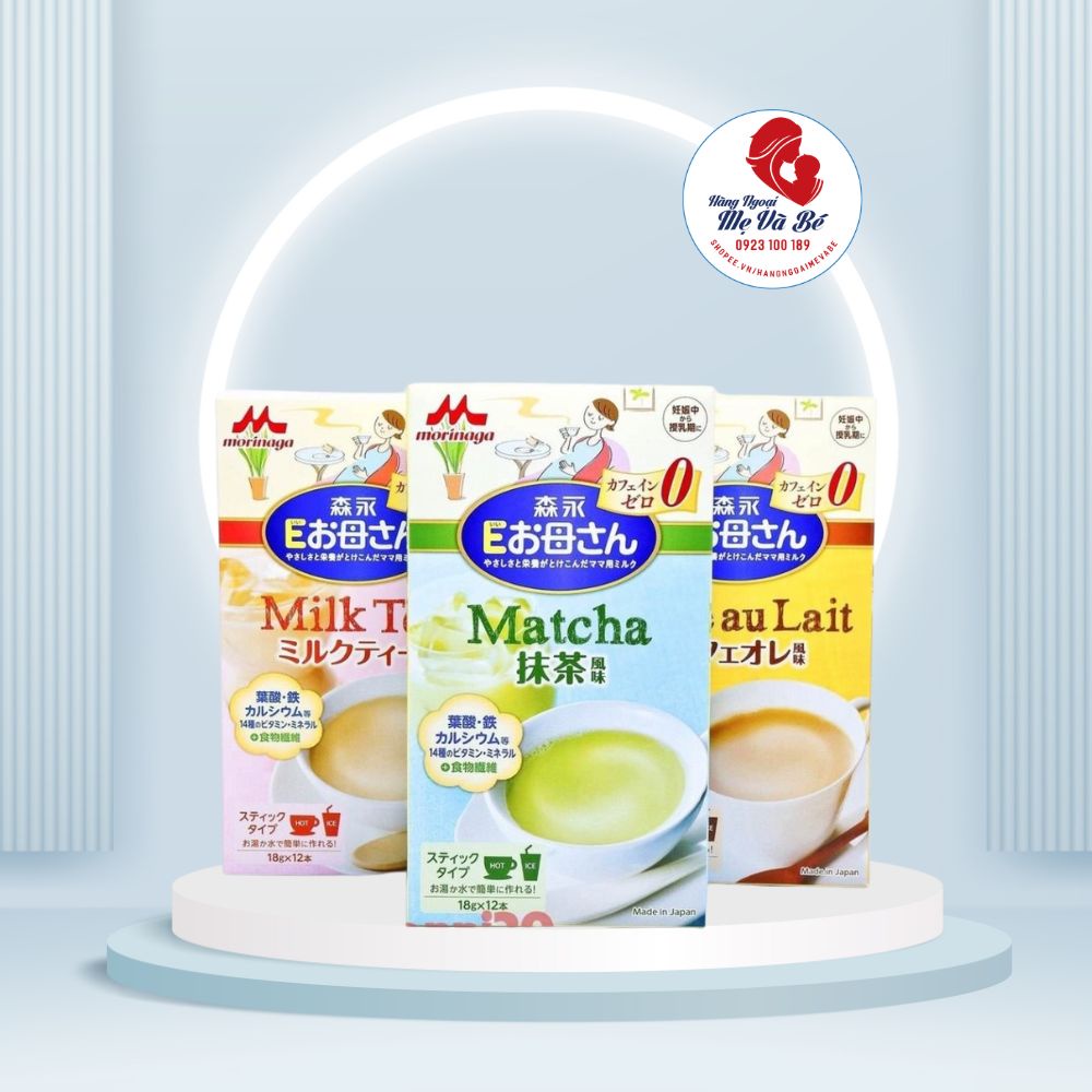 Sữa bầu Morinaga, sữa cho bà bầu Nhật Bản 12 gói x 18g [date T10/2024]