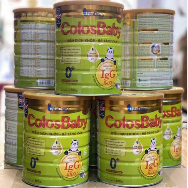 Sữa non ColosBaby Gold Số 0+ - Sữa Bột Colos Baby Gold 1+ - ColosBaby 2+ - 800g - IgG 1000 - Date mới - HSD 2 Năm