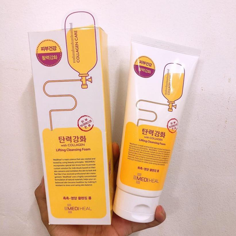 [Chính Hãng] Sữa Rửa Mặt Mediheal Collagen Cleansing Foam (Hàn Quốc)