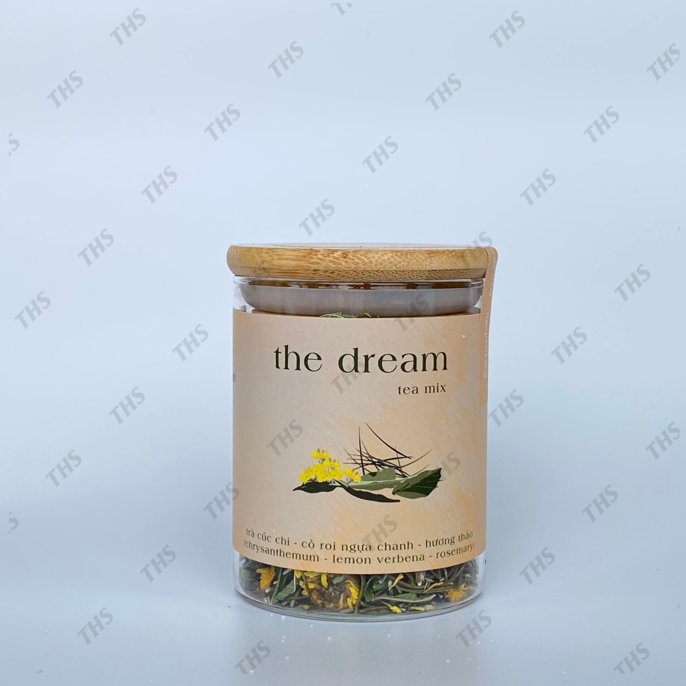 The Dream Mix Tea - Trà Ngủ Ngon Là Nhiên, thảo mộc dưỡng nhan, thuần tự nhiên, lọ thuỷ tinh