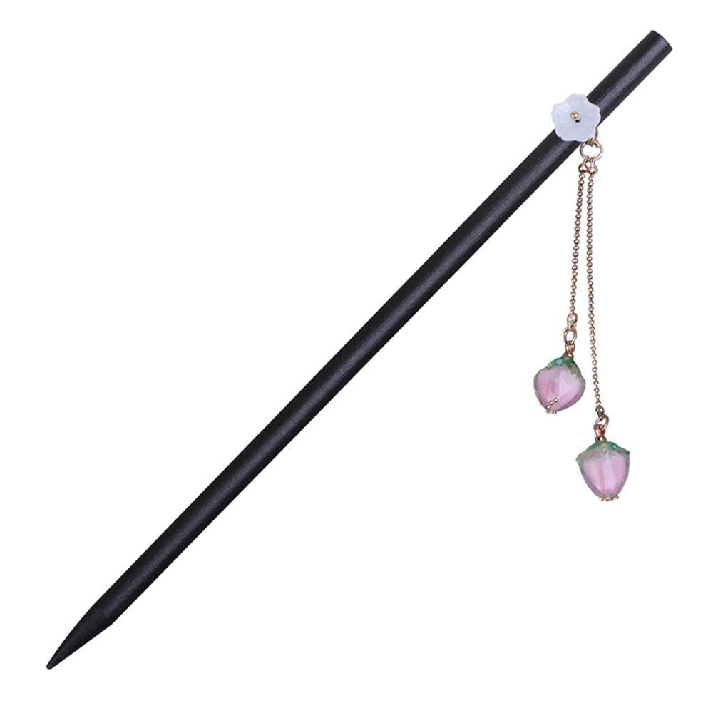 Kẹp Tóc Trung Hoa Hình Trái Dâu / Đào Xinh Xắn Dùng Làm Đạo Cụ Chụp Ảnh Cho Nữ Wmes15