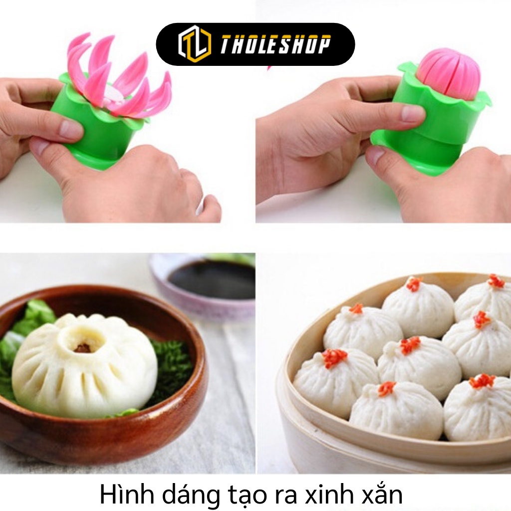 Khuôn Làm Bánh Bao - Khuôn Tạo Hình Bánh Bao, Há Cảo Hình Hoa Sen Đẹp Mắt 9651
